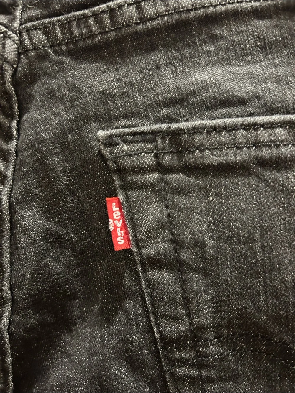 Levi's Black Straight Button-Fly Jeans